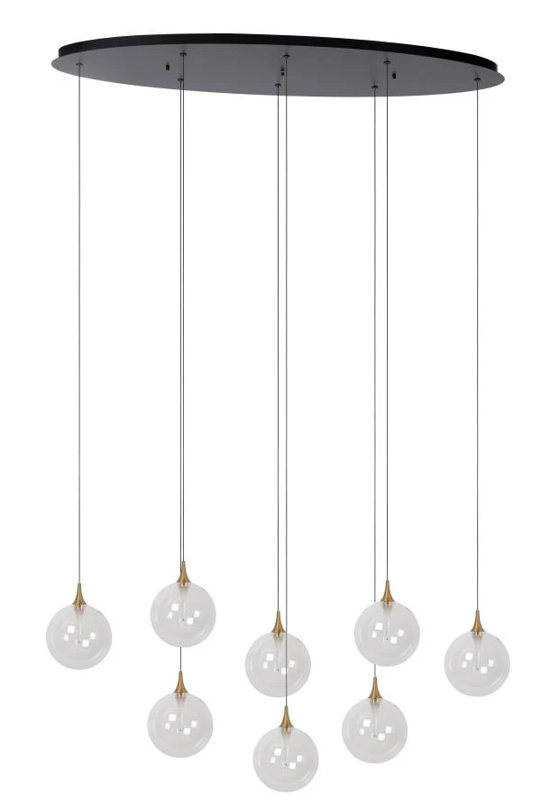 Lucide Premium GISELA - Pendelleuchten - LED Dim. - 8x3,9W 2700K - Transparent - ausgeschaltet